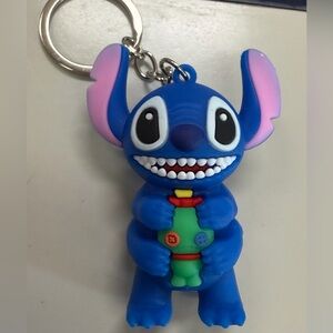 Stitch Holding Scrump Doll Keychain 2.5"